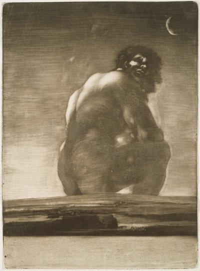 Seated Giant by Francisco de Goya